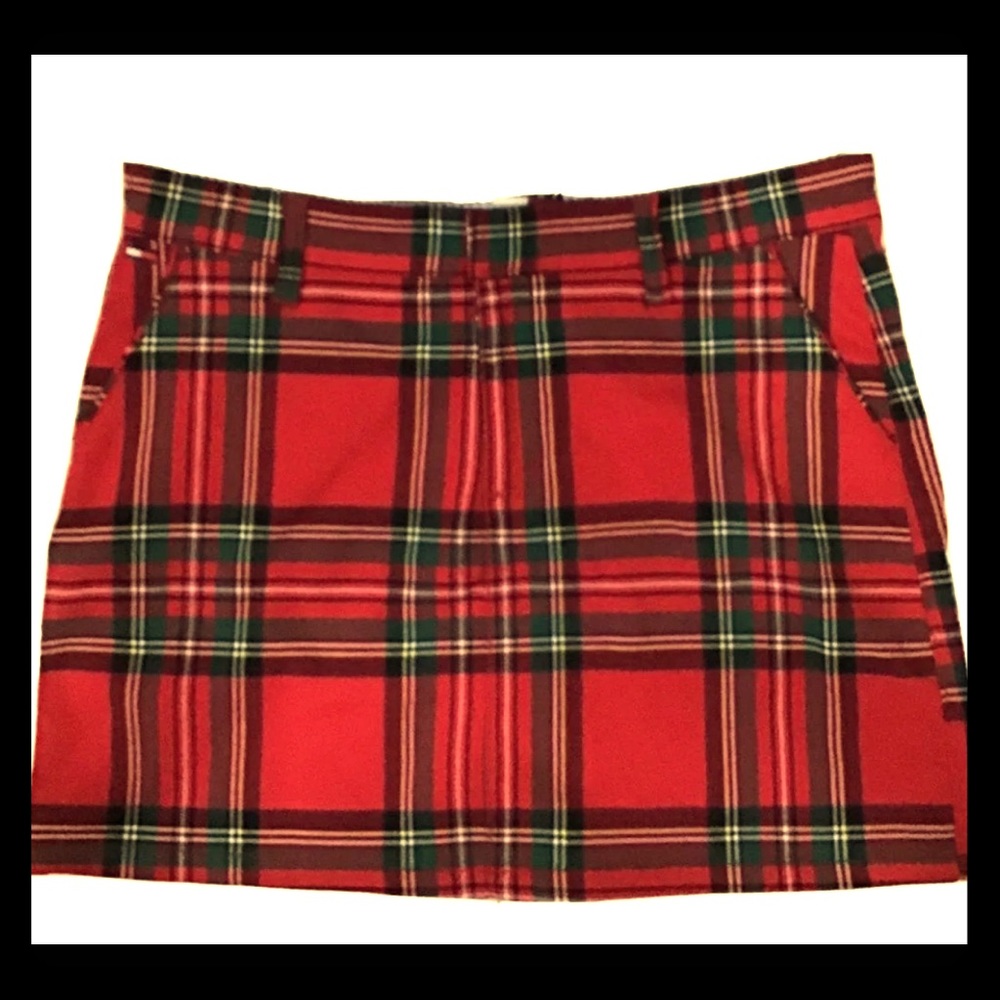 Tommy hillfigure plaid mini skirt Sz 11